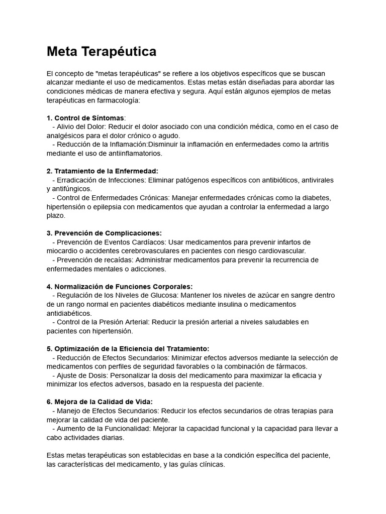 Metas Terapéuticas y Antibióticos Esenciales | PDF | Medicamentos con ...