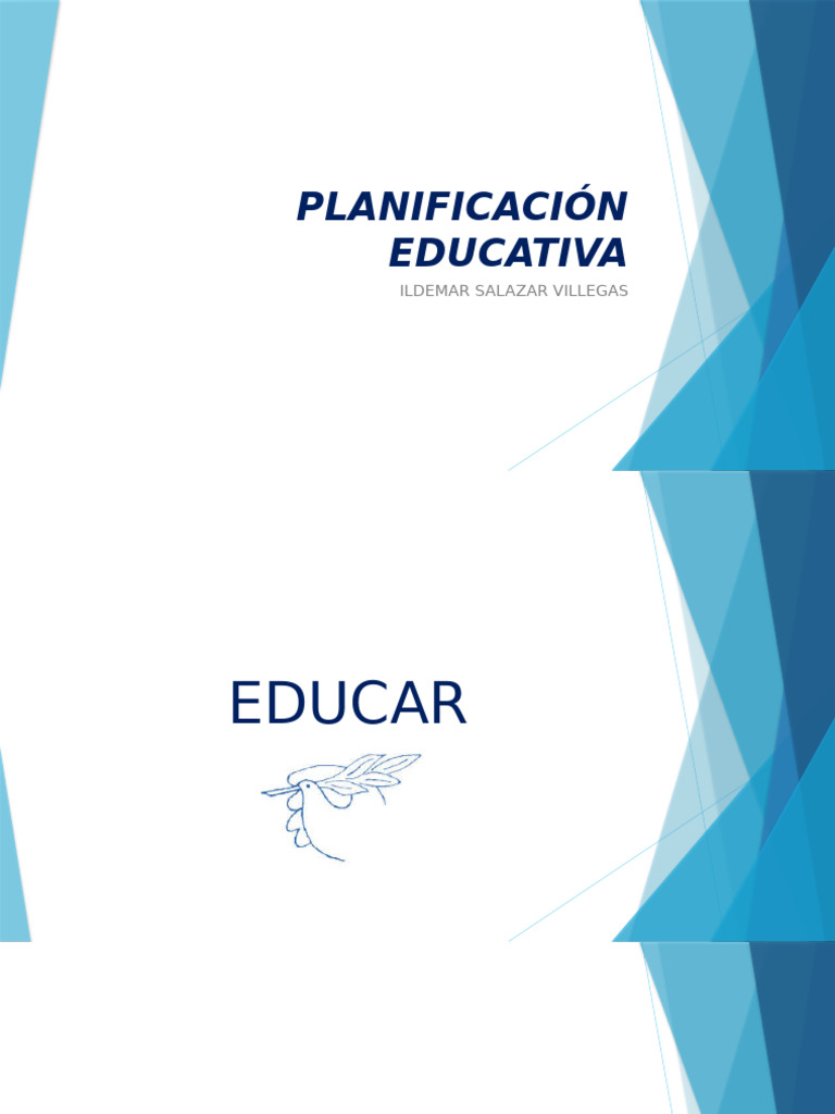 Planificacion Educativa | PDF | Aprendizaje | Enseñando