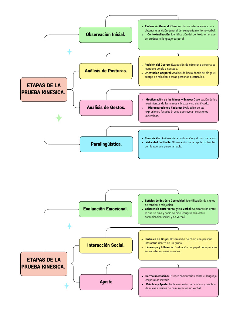 Etapas de La Prueba Kinesica. | PDF | Comunicación no verbal | Comunicación