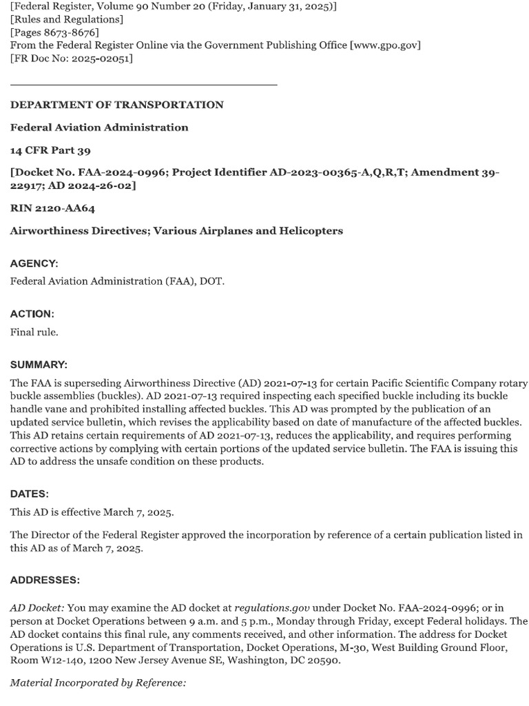 Ad Faa Search _ Faa Airworthiness Guidelines – FIDP