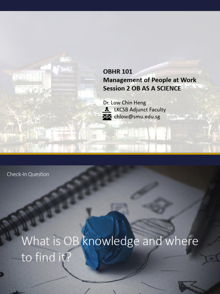 OBHR 101: Understanding OB Theories | PDF | Mentorship | Motivational