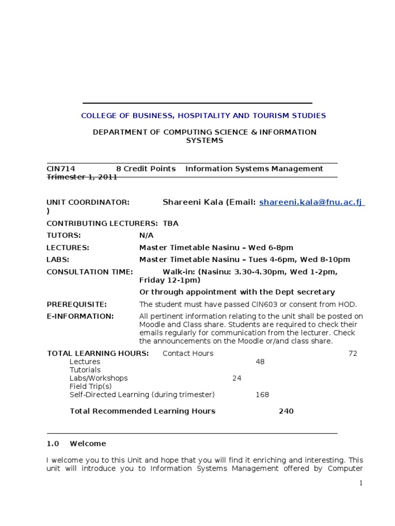 Information Systems Management Overview | PDF | Information System ...