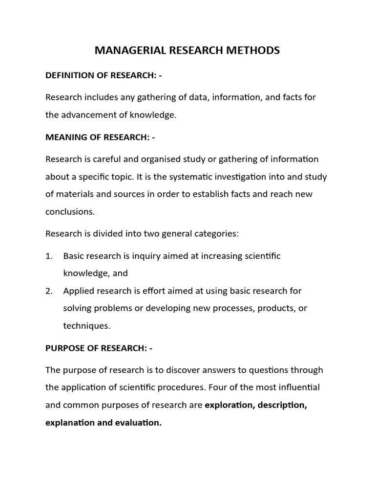 Managerial Research Methods | PDF | Type I And Type Ii Errors ...