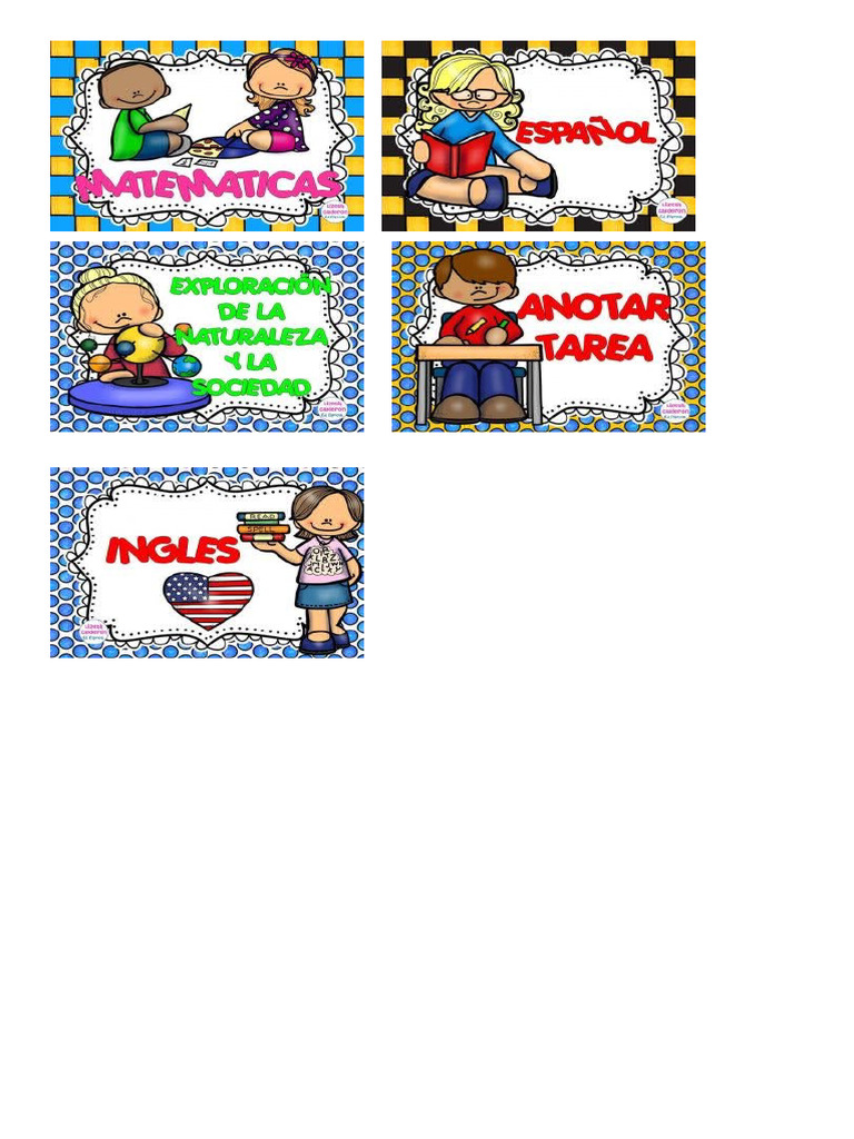 ROTULOS CUADERNOS | PDF