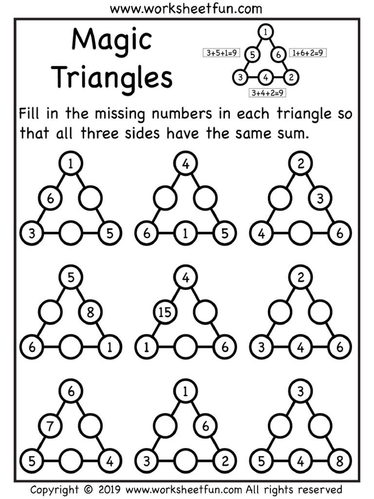 Wfun19 Magic Triangles T1 11 1 | PDF