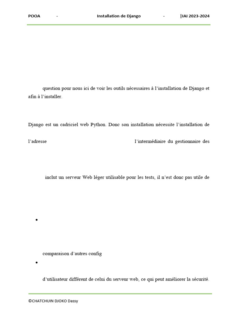 Installation de Django et Python | PDF | Apache HTTP Server | Python ...