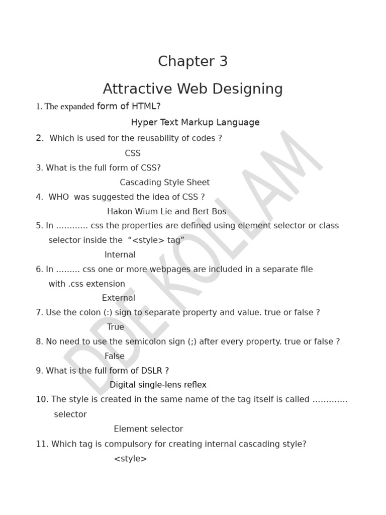 Unit 3 IT EM | PDF | Html | Web Development