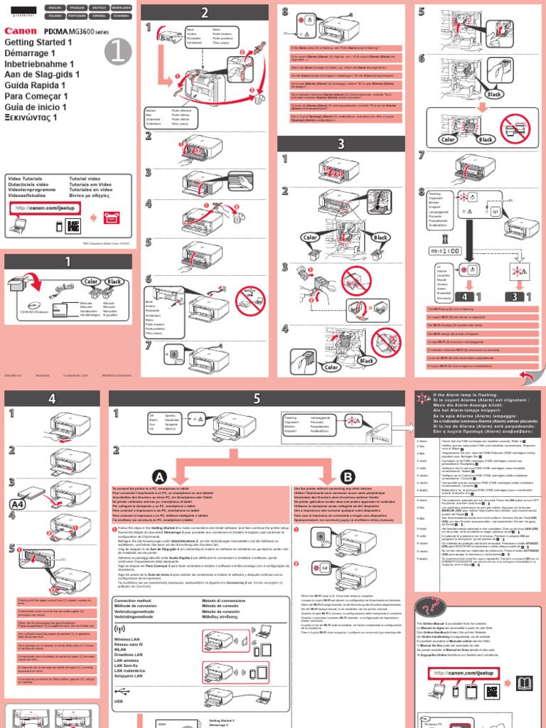 Installation de la Canon Pixma MG3650S | PDF | Informatique | Matériel ...