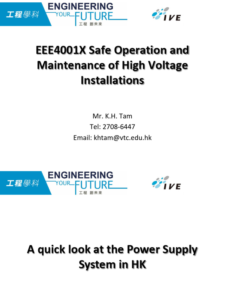 High Voltage Installation Safety Guide | PDF | Electric Power ...