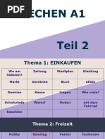 Goethe A1 Sprechen Topics With Examples | PDF