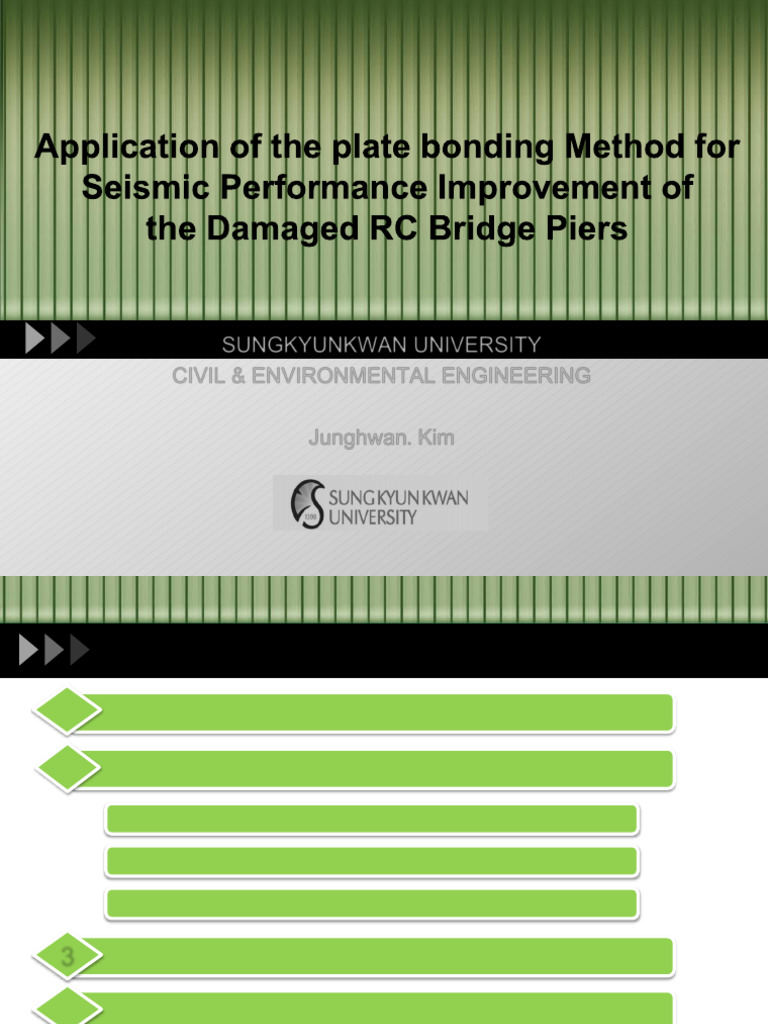 Seismic Retrofit of Damaged RC Bridge Piers | PDF | Fracture | Ductility