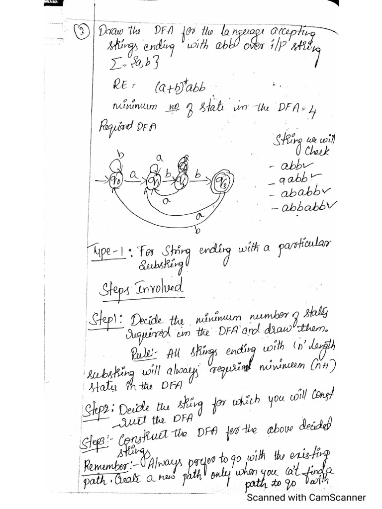Steps For String Ending With A Particular Substring | PDF