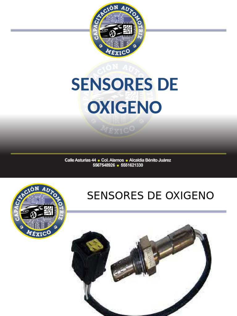 Funcionamiento y Tipos de Sensores O2 | PDF | Oxígeno | Sustancias químicas