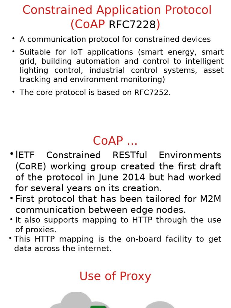 Overview of CoAP Protocol for IoT | PDF | Session Initiation Protocol ...