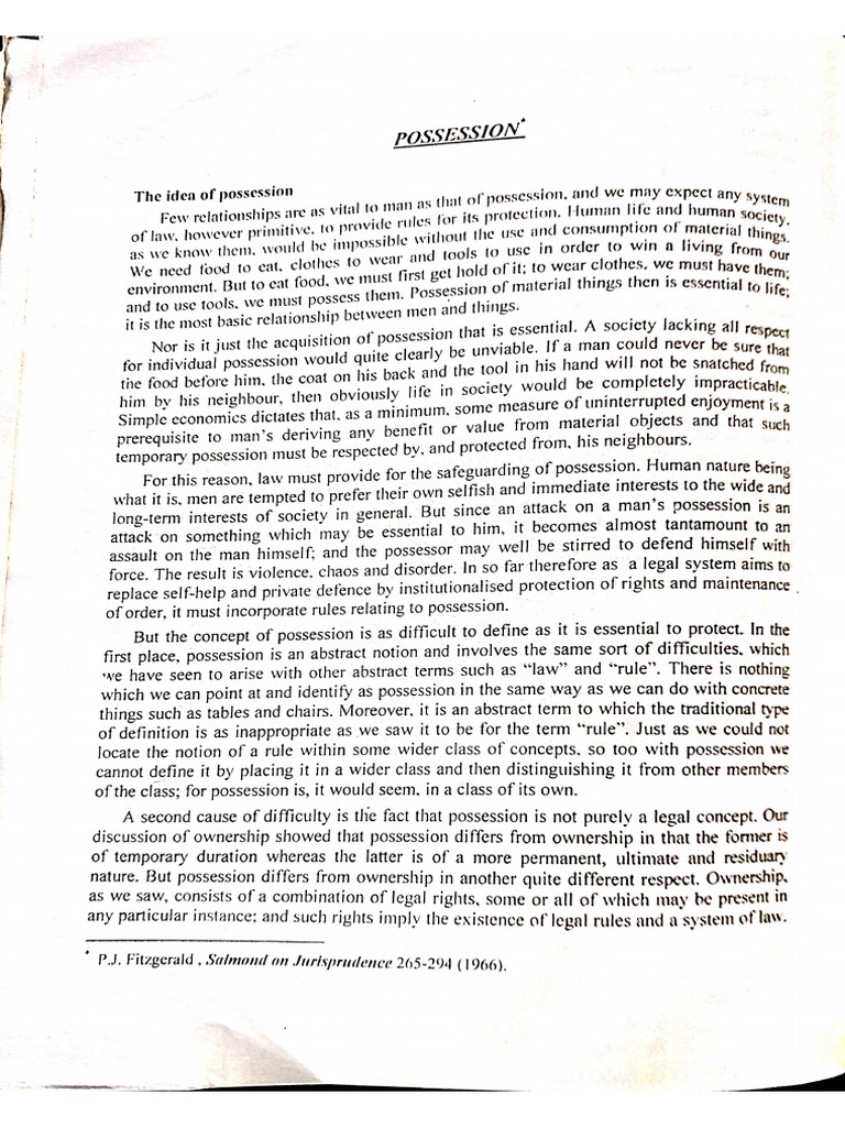 Ownership Possession | PDF