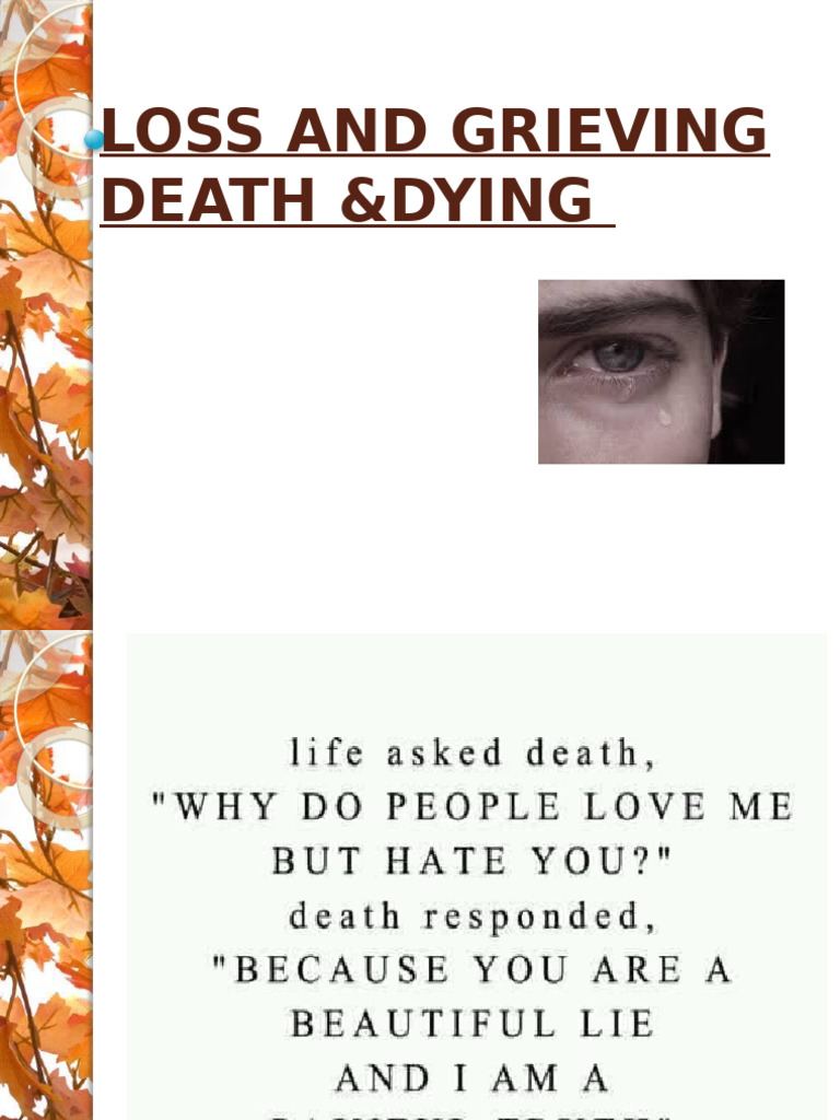 Loss and Grieving Update | PDF | Grief | Palliative Care