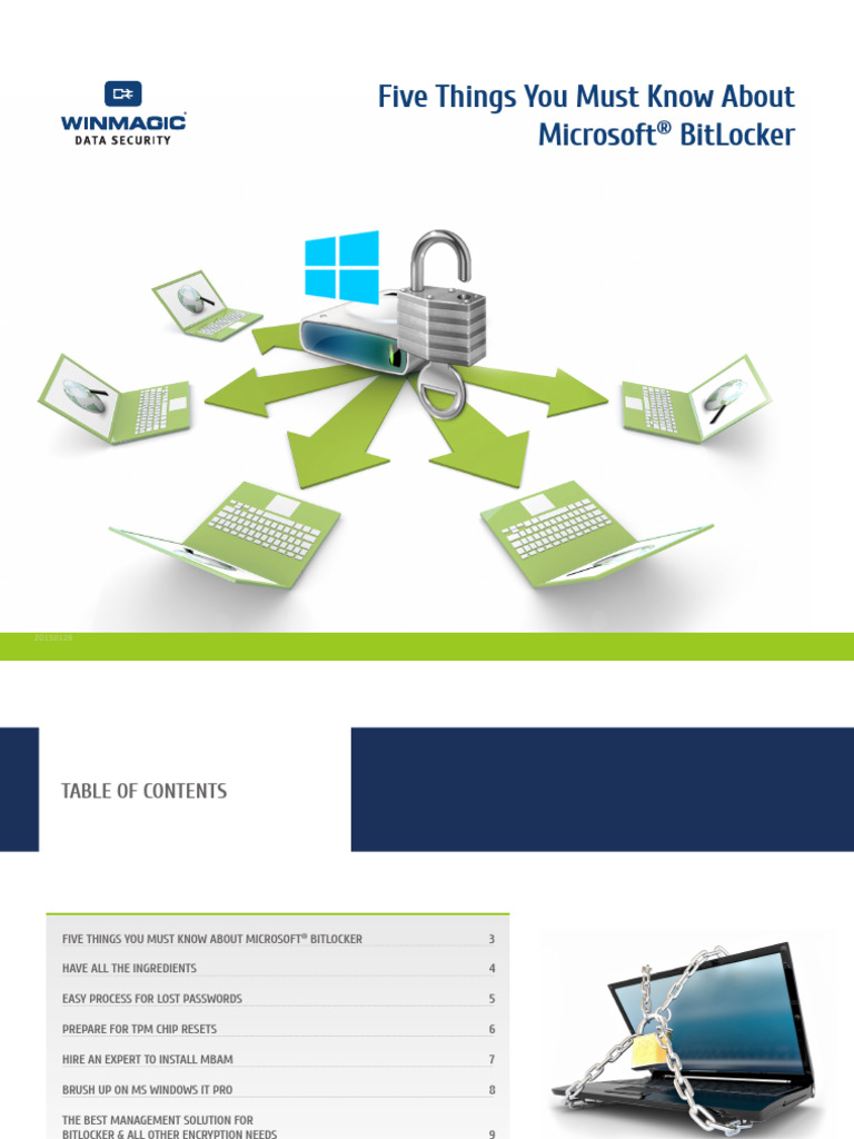 WinMagic Ebook Five Things About BitLocker | PDF | Password | Databases