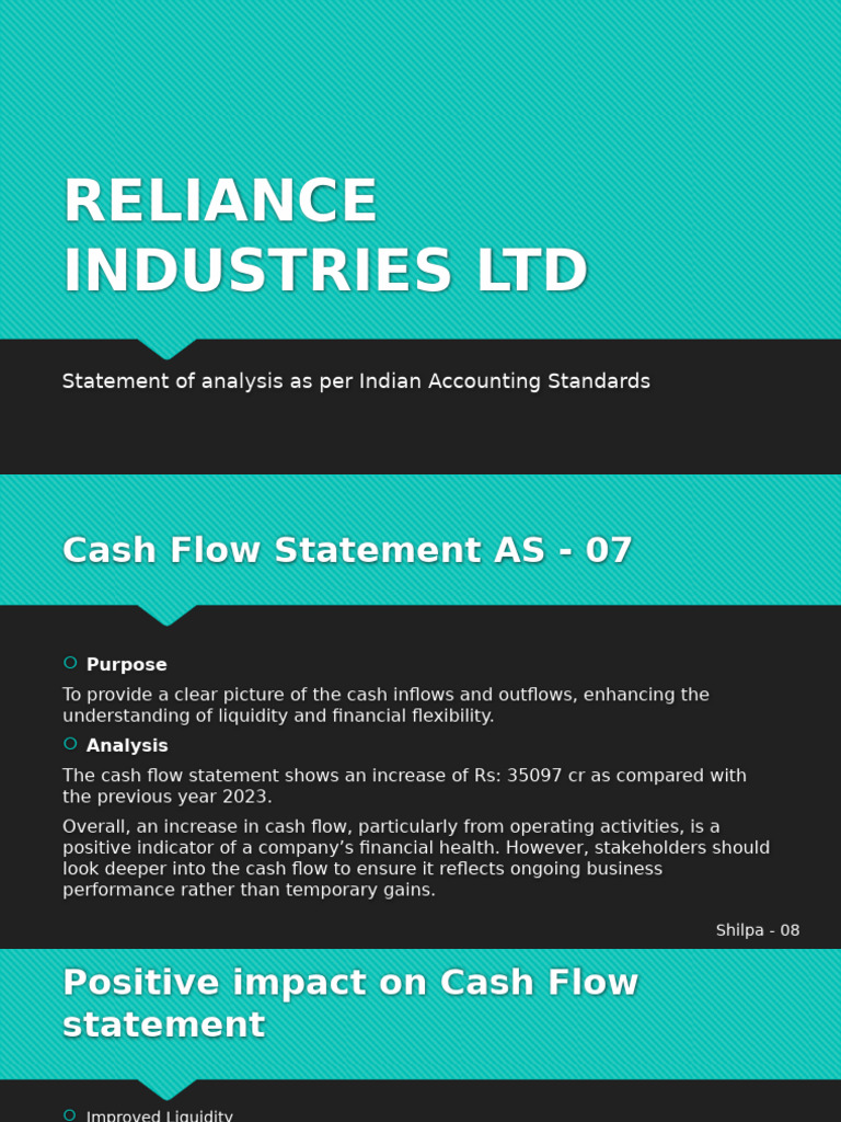 Reliance Industries LTD | PDF | Cash Flow Statement | Expense