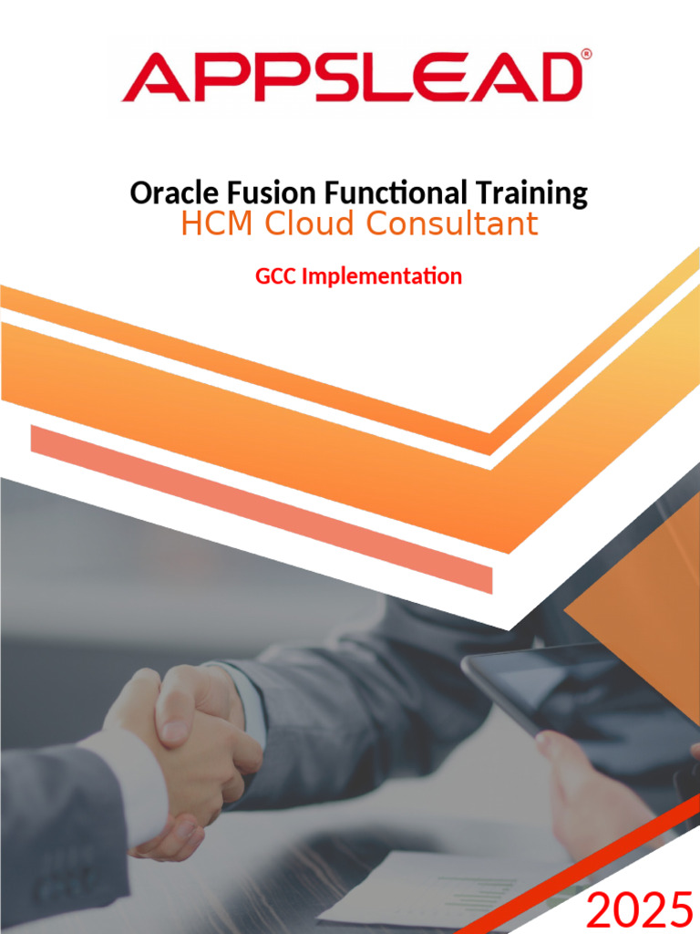 Oracle Fusion HCM Training Overview | PDF | Cloud Computing | Human ...