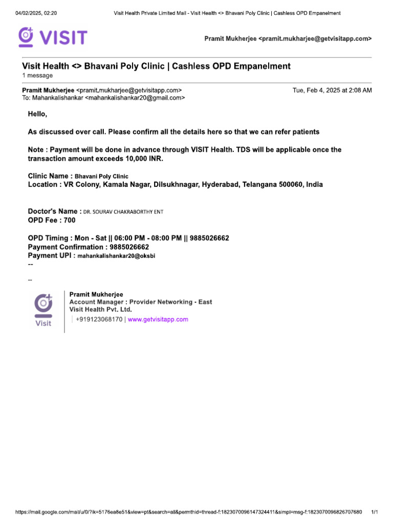 Bhavani Poly Clinic PDF