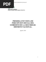 Percepcion Social Del Gobierno de La Seguridad_distrito Nacional Informe_Encuesta_I