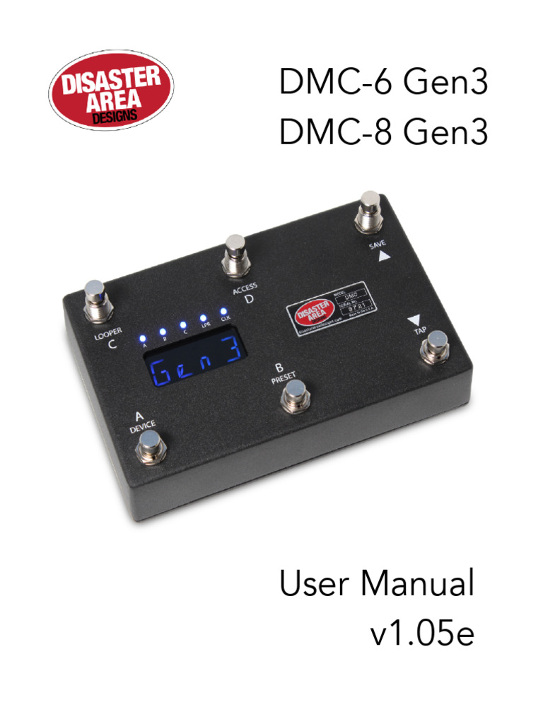 DMC Gen3 User Manual Overview | PDF | Usb | Electronics