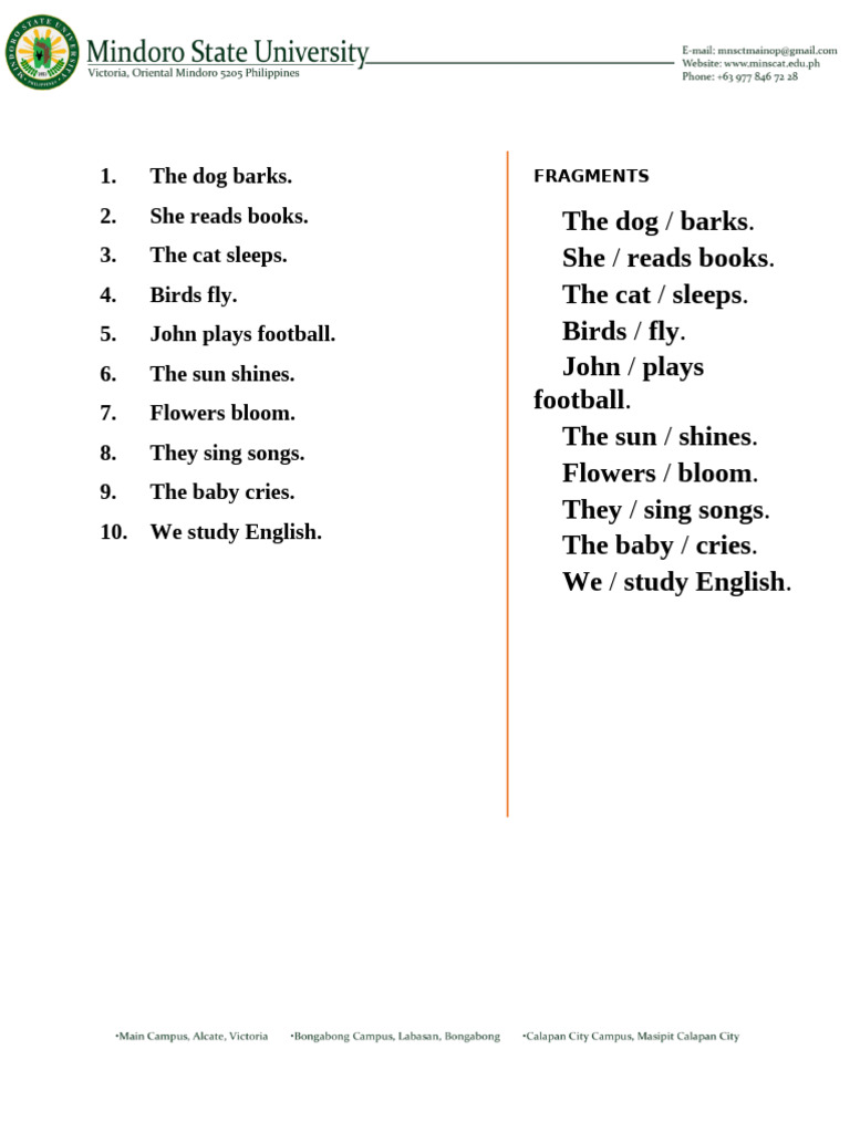 Lesson Plan For ENGLISH | PDF | Subject (Grammar) | Verb