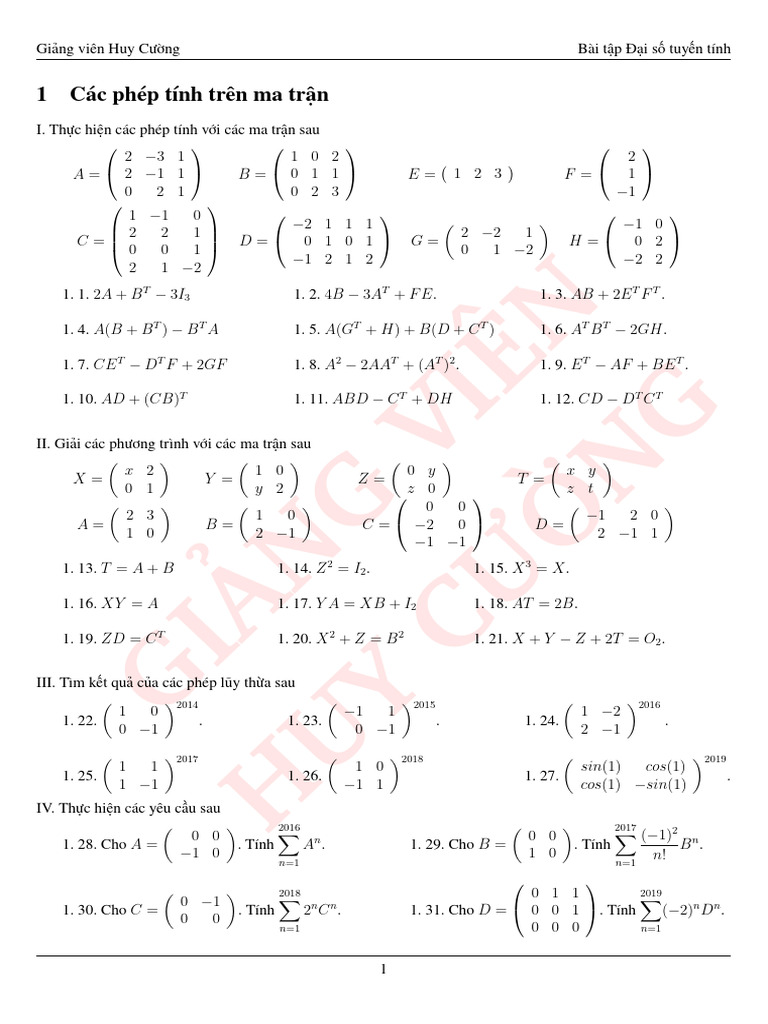 Baitap TCC 1 | PDF
