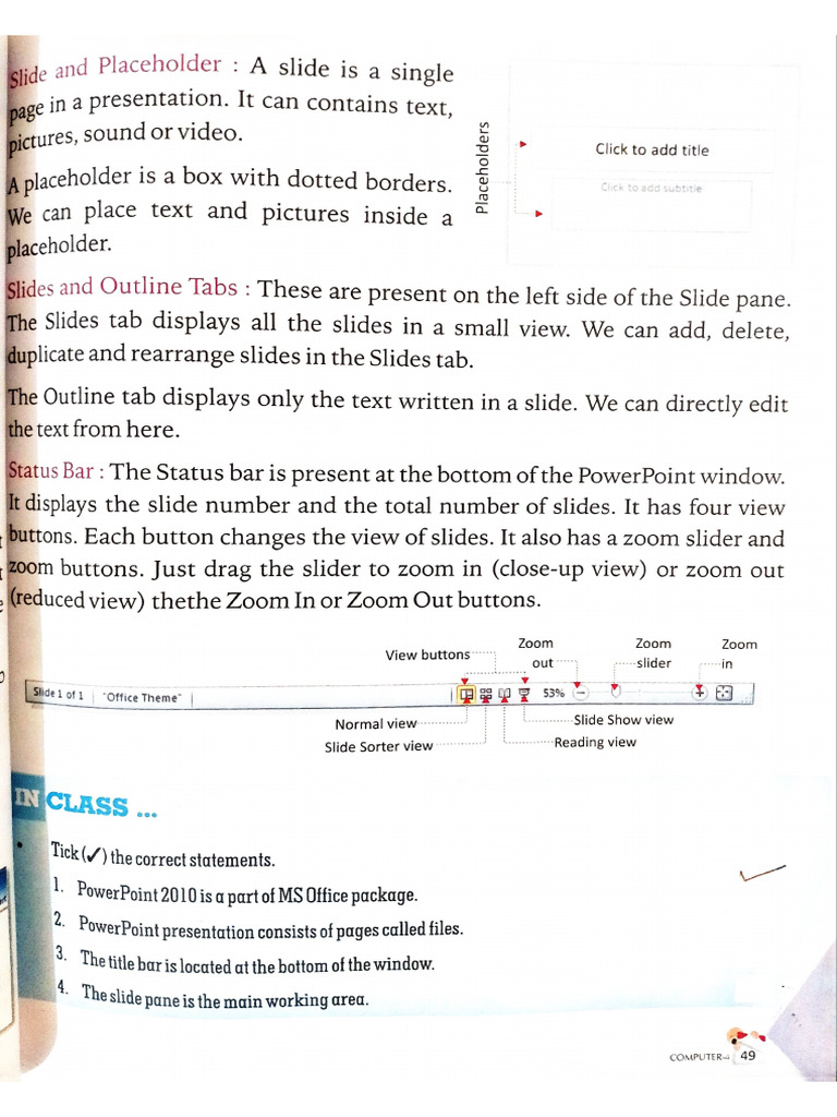 Class - 4th Computer Chapter - 6 | PDF