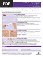 Unisex Swab Specimen Collection Ih Clinicians | PDF | Health Sciences ...