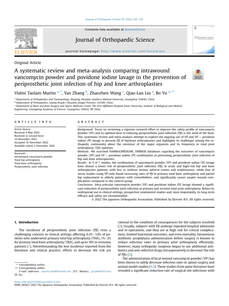 A Systematic Review and Meta Analysis Comparing Intrawound Va 2024 ...