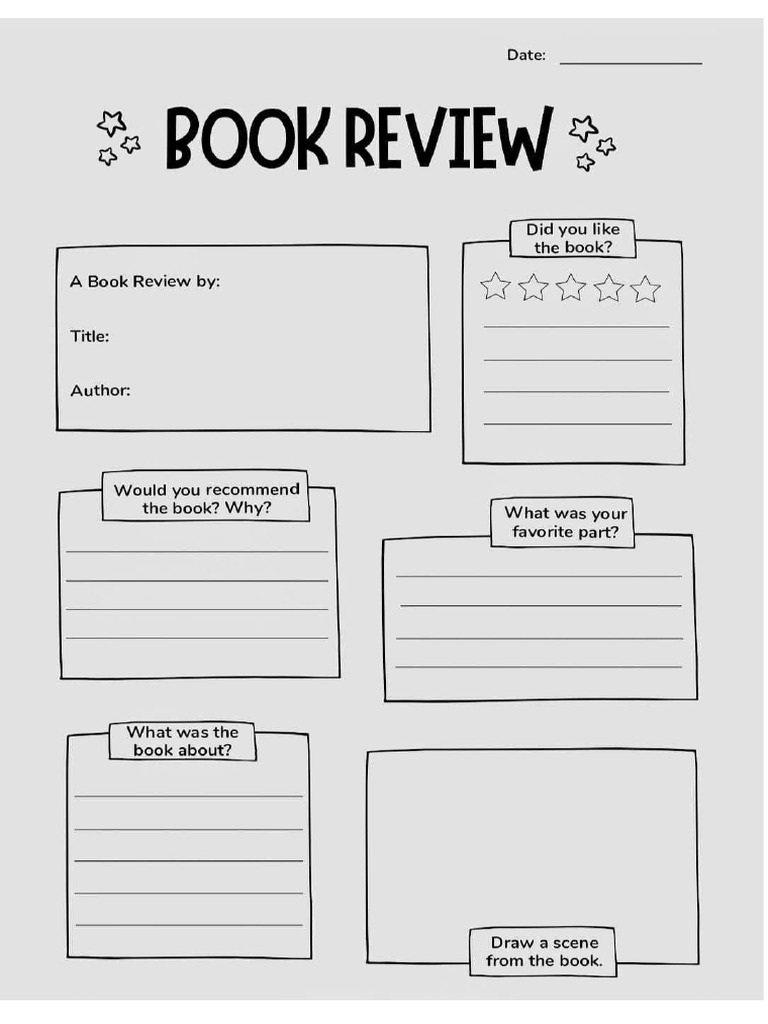 Templates - Book Review & Character Sketch | PDF