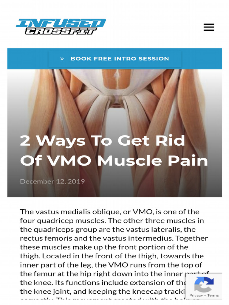 VMO Pain Exercise | PDF