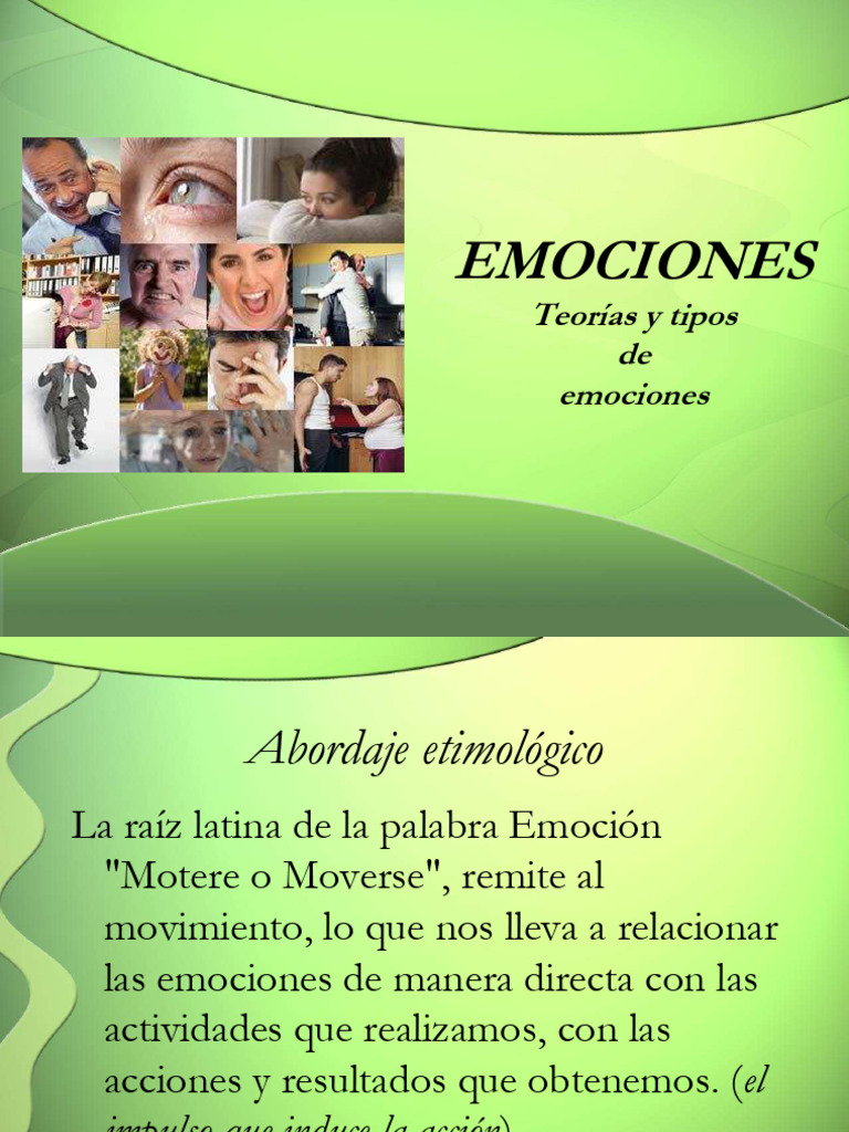 Teorías y Componentes de las Emociones | PDF | Las emociones | Temor