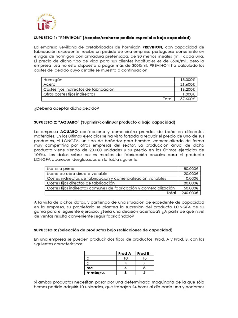 Ejercicios Tema 3 | PDF | Business | Contabilidad