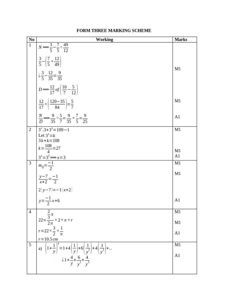 Mathematics End F3T2 2023 MS | PDF