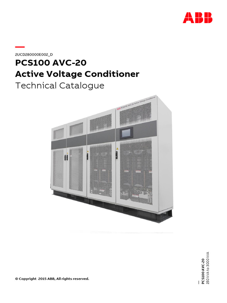 2UCD280000E002_D PCS100 AVC-20 Technical Catalogue | PDF | Transformer ...