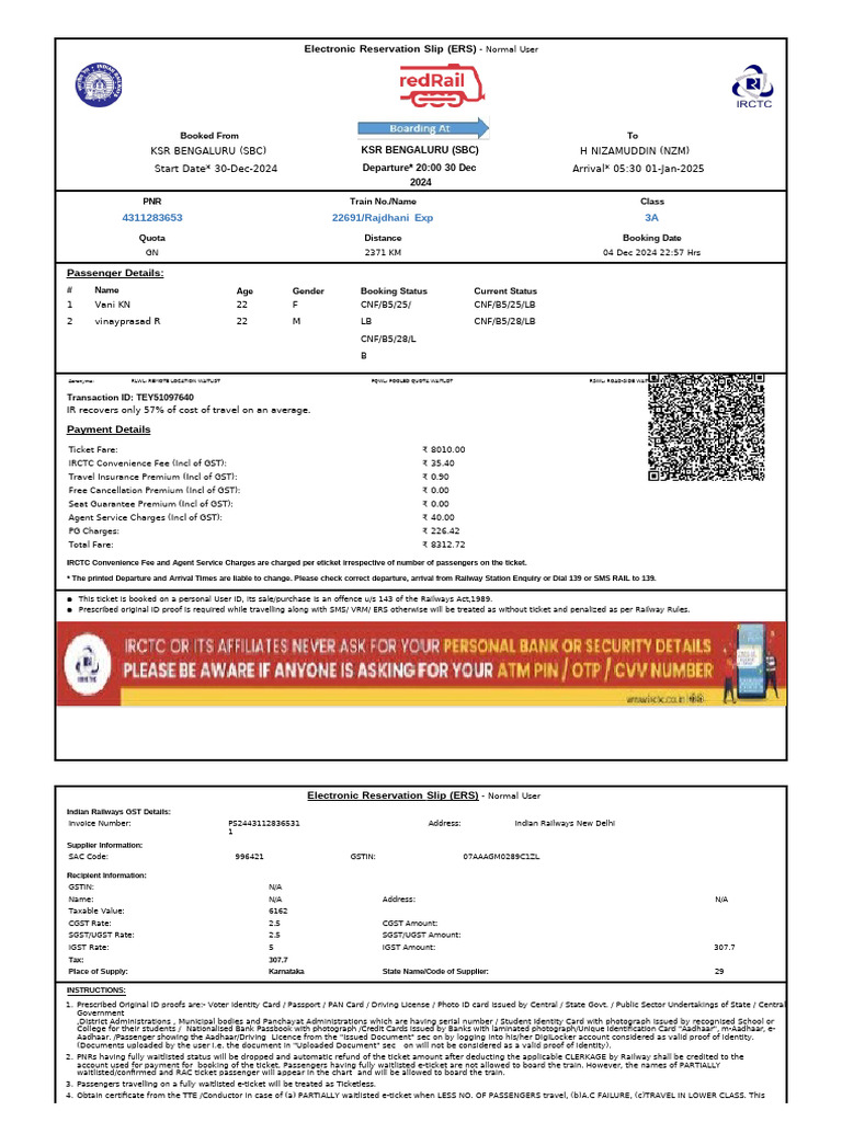 Ticket | PDF | Identity Document | Payments