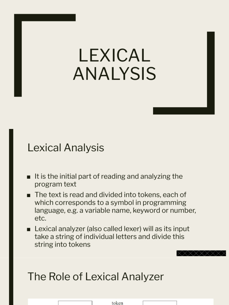 Understanding Lexical Analysis in Compilers | PDF | Parsing | Computing
