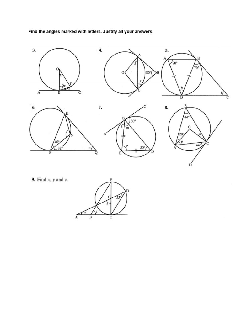 Circle Theorem V | PDF