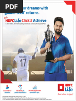 0143959025 HDFC Life SAGA Brochure Retail | PDF | Insurance | Present Value