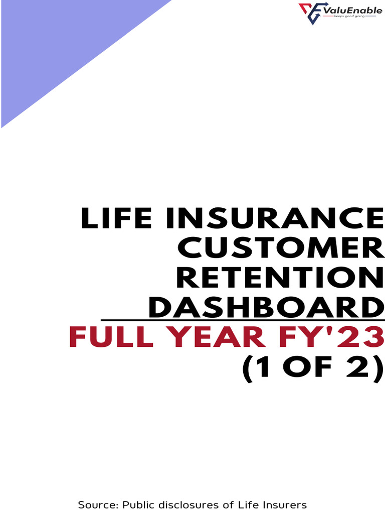 Life Insurance Customer Retention Metrics | PDF | Insurance | Life ...