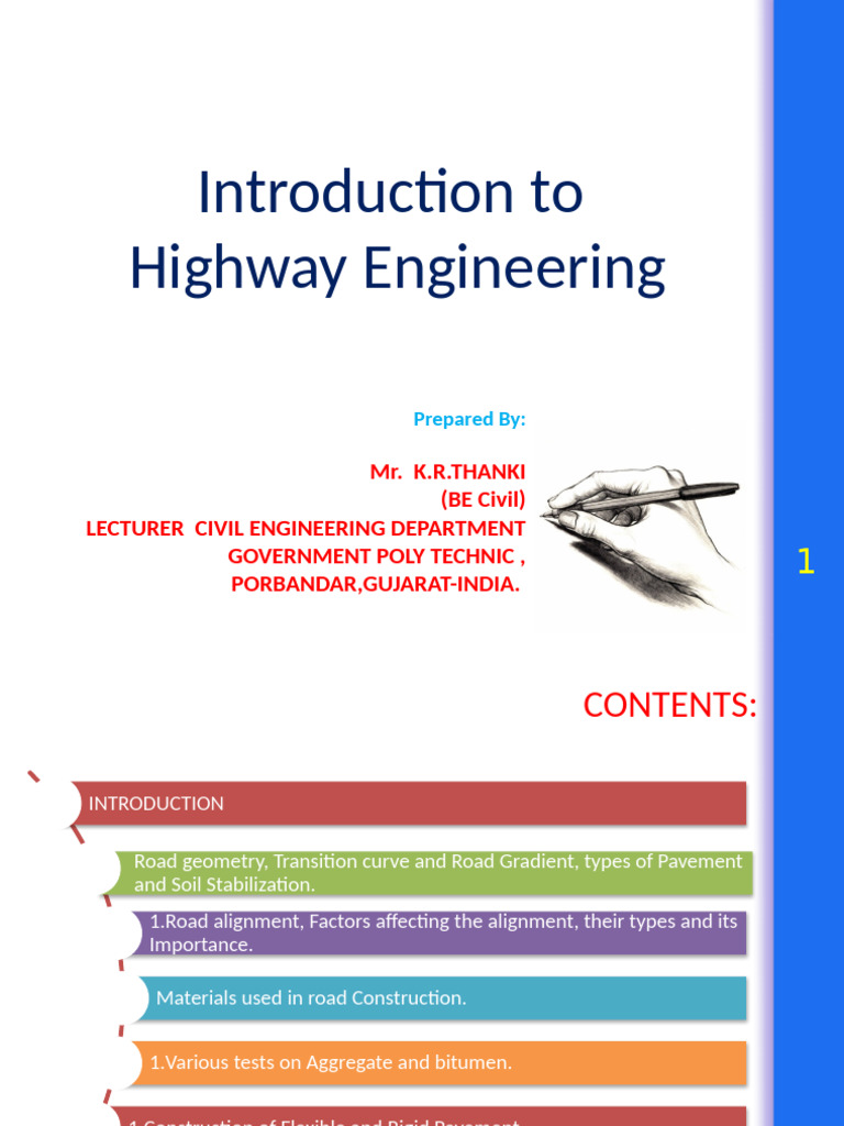 Highway Engineering Basics and Design | PDF | Road | Road Transport