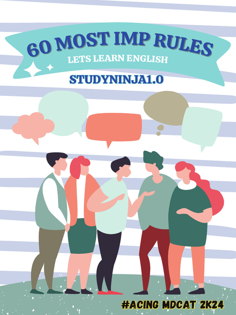 60 Most Imp Grammar Rules Notes | PDF | Cognition