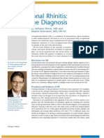 Occupational Rhinitis: Making The Diagnosis: by Mélanie Duval, MD and Martin Desrosiers, MD, FRCSC