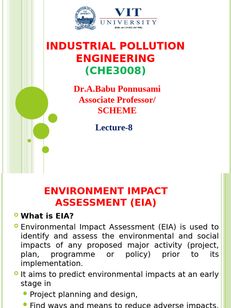 Environmental Impact Assessment Overview | PDF | Environmental Impact ...