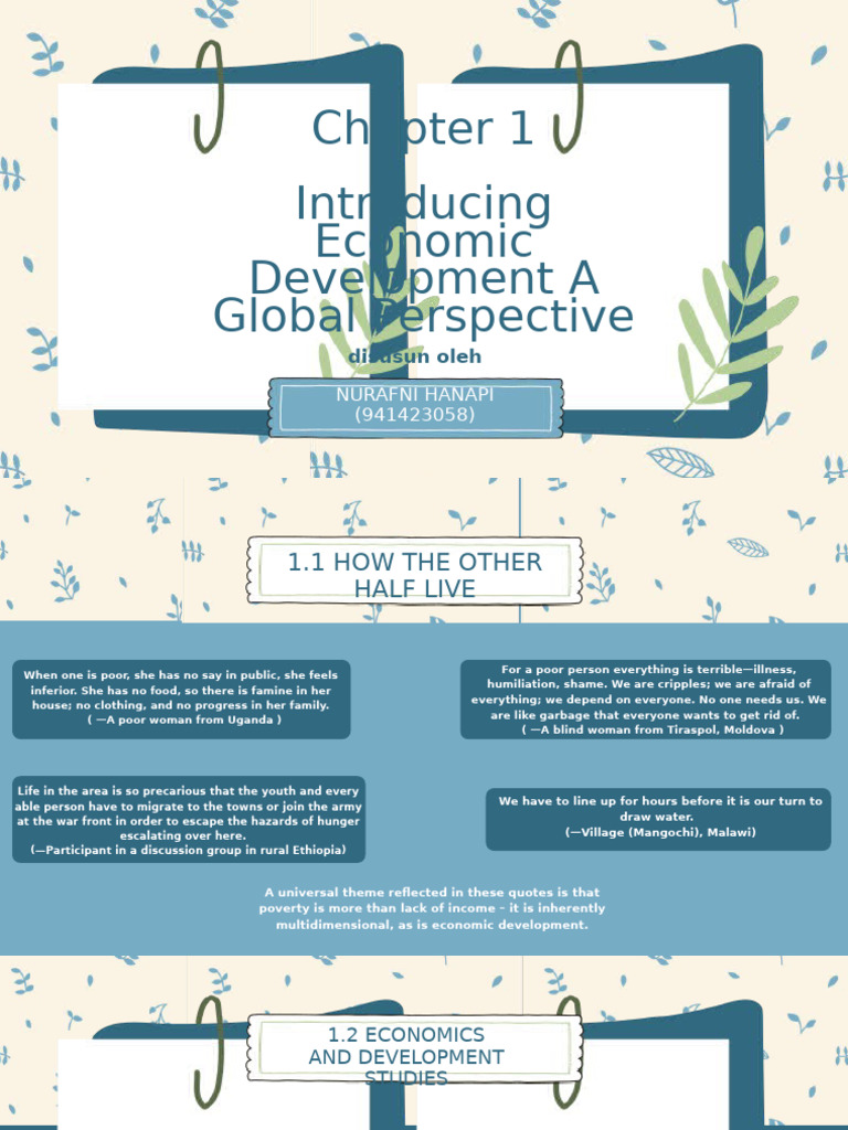 Understanding Economic Development Dynamics | PDF | Millennium ...