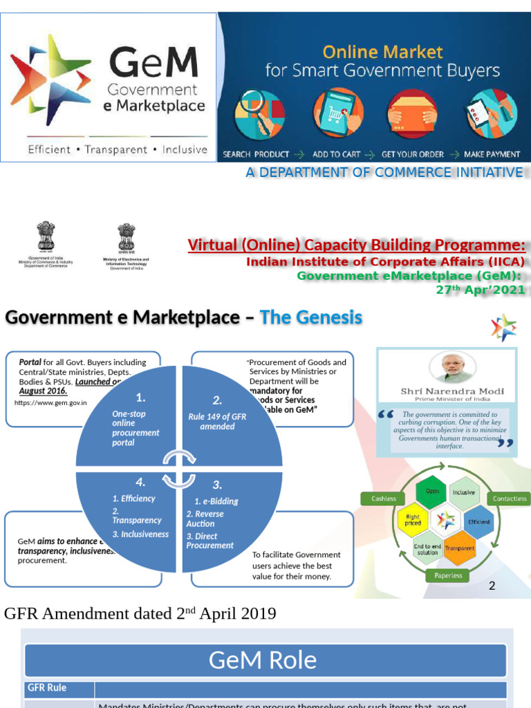 GeM Portal: Procurement Guidelines 2024 | PDF | Procurement