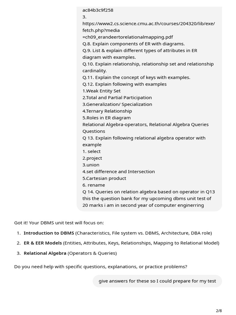 Normalizing Database Concepts for DBMS Test | PDF | Databases ...