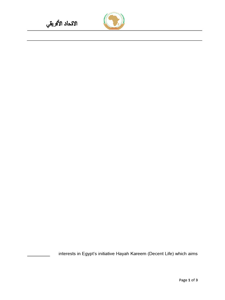 AU-STC No.8 Cairo Declaration 2022 | PDF | African Union ...